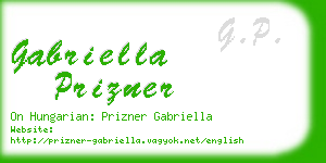 gabriella prizner business card